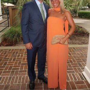 The-Are Strapless Orange Maxi Dress (worn once)
